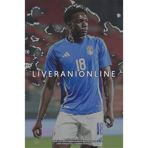 TVRCOR – Nazionale maschile Under 21 – qualificazione Europei U21 – Italia U-21 vs Armenia U-21 - Fase a gironi Gruppo E – Stadio Giovanni Zini Cremona (CR) 14-10-2025 nella foto Jeff Ekhator ©TVRCOR Corradin Roberta - AGENZIA ALDO LIVERANI SAS