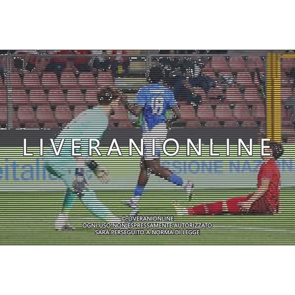 TVRCOR – Nazionale maschile Under 21 – qualificazione Europei U21 – Italia U-21 vs Armenia U-21 - Fase a gironi Gruppo E – Stadio Giovanni Zini Cremona (CR) 14-10-2025 nella foto goal Jeff Ekhator ©TVRCOR Corradin Roberta - AGENZIA ALDO LIVERANI SAS