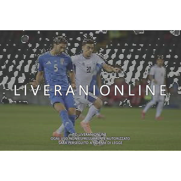 Manuel Locatelli of Italy play the ball during Italy vs Israel, European Qualifier, Group I, matchday 8, game at Bluenergy stadium in Udine (UD), Italy, on October 14, 2025. (Photo by Davide Casentini) ©TVDC Casentini Davide - AGENZIA ALDO LIVERANI SAS