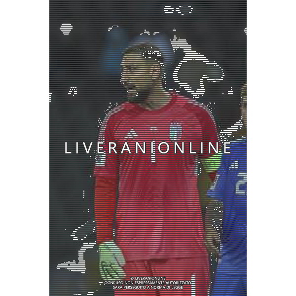 Gianluigi Donnarumma of Italy gestures during Italy vs Israel, European Qualifier, Group I, matchday 8, game at Bluenergy stadium in Udine (UD), Italy, on October 14, 2025. (Photo by Davide Casentini) ©TVDC Casentini Davide - AGENZIA ALDO LIVERANI SAS