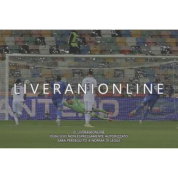 mateo Retegui of Italy scores a goal on penalty during Italy vs Israel, European Qualifier, Group I, matchday 8, game at Bluenergy stadium in Udine (UD), Italy, on October 14, 2025. (Photo by Davide Casentini) ©TVDC Casentini Davide - AGENZIA ALDO LIVERANI SAS