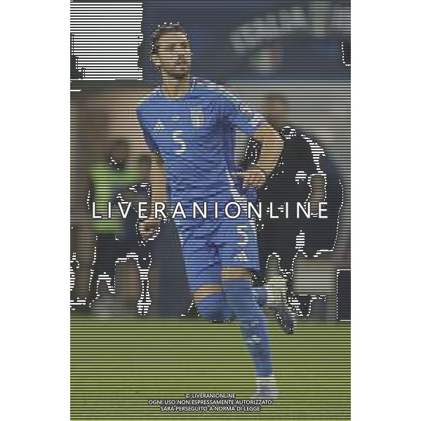 Manuel Locatelli of Italy during Italy vs Israel, European Qualifier, Group I, matchday 8, game at Bluenergy stadium in Udine (UD), Italy, on October 14, 2025. (Photo by Davide Casentini) ©TVDC Casentini Davide - AGENZIA ALDO LIVERANI SAS