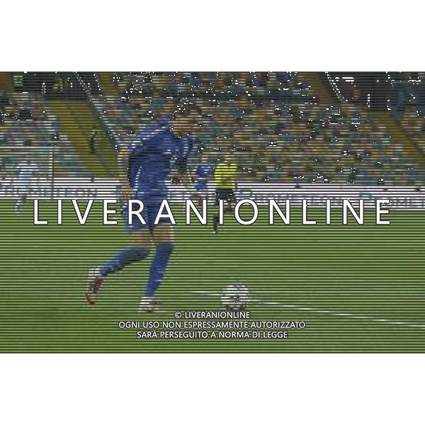 Mateo Retegui of Italy play the ball during Italy vs Israel, European Qualifier, Group I, matchday 8, game at Bluenergy stadium in Udine (UD), Italy, on October 14, 2025. (Photo by Davide Casentini) ©TVDC Casentini Davide - AGENZIA ALDO LIVERANI SAS