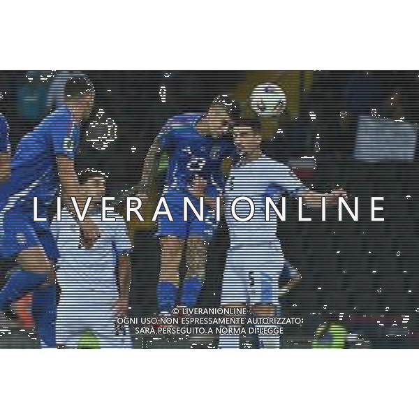TVRG Italia vs Israele nella foto Gianluca Mancini (Italia) segna il gol del 3 a 0 Udine 14-10-2025 Stadio Friuli Italia vs Israele Qualificazioni Mondiali 2026 Gruppo I - 8a giornata foto Roberto Garavaglia/Agenzia Aldo Liverani sas