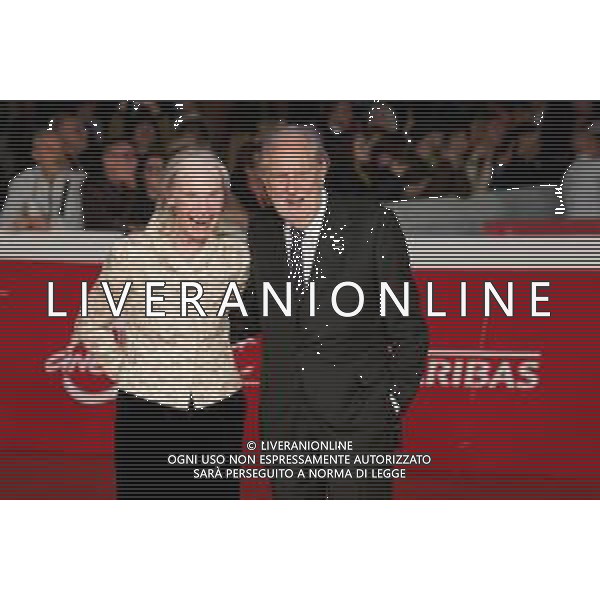 Roma 15 Ottobre 2025 Red Carpet del film ‘La vita va cosi’’, film di apertura della ventesima edizione del ‘Rome Film Fest’ Festa del Cinema di Roma Nella foto: Patricia Mary Lord Jones and David Puttnam Foto credit: Andrea Bracaglia- AGENZIA ALDO LIVERANI SAS