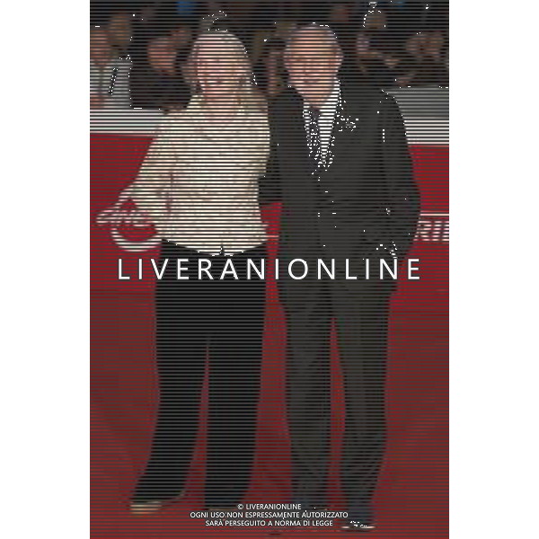Roma 15 Ottobre 2025 Red Carpet del film ‘La vita va cosi’’, film di apertura della ventesima edizione del ‘Rome Film Fest’ Festa del Cinema di Roma Nella foto: Patricia Mary Lord Jones and David Puttnam Foto credit: Andrea Bracaglia- AGENZIA ALDO LIVERANI SAS