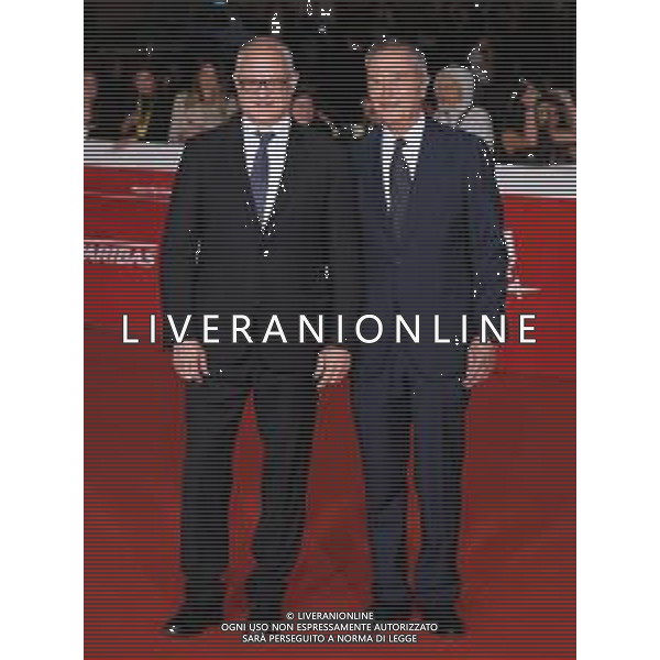 Roma 15 Ottobre 2025 Red Carpet del film ‘La vita va cosi’’, film di apertura della ventesima edizione del ‘Rome Film Fest’ Festa del Cinema di Roma Nella foto: Roberto Gualtieri, Raffaele Ranucci Foto credit: Andrea Bracaglia- AGENZIA ALDO LIVERANI SAS