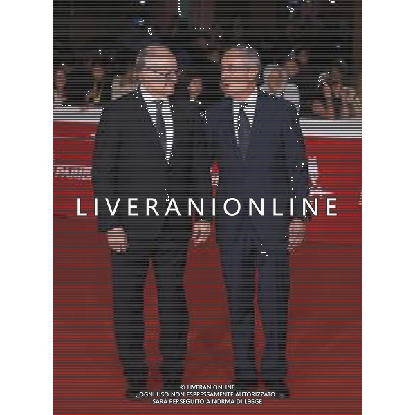 Roma 15 Ottobre 2025 Red Carpet del film ‘La vita va cosi’’, film di apertura della ventesima edizione del ‘Rome Film Fest’ Festa del Cinema di Roma Nella foto: Roberto Gualtieri, Raffaele Ranucci Foto credit: Andrea Bracaglia- AGENZIA ALDO LIVERANI SAS
