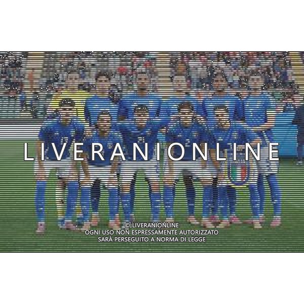 TVRCOR – Nazionale maschile Under 21 – qualificazione Europei U21 – Italia U-21 vs Armenia U-21 - Fase a gironi Gruppo E – Stadio Giovanni Zini Cremona (CR) 14-10-2025 nella foto formazione Italia, Lorenzo Palmisani, Luca Marianucci, Marco Palestra, Luca Lipani, Filippo Mane, Luigi Cherubini, Cher Ndour, Francesco Camarda, Luca Koleosho, Davide Bartesaghi, Niccolò Pisilli ©TVRCOR Roberta Corradin - AGENZIA ALDO LIVERANI SAS