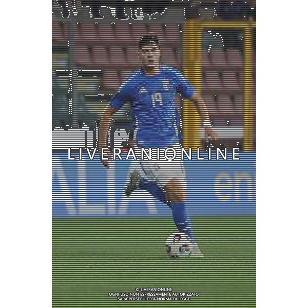 TVRCOR – Nazionale maschile Under 21 – qualificazione Europei U21 – Italia U-21 vs Armenia U-21 - Fase a gironi Gruppo E – Stadio Giovanni Zini Cremona (CR) 14-10-2025 nella foto Gabriele Guarino ©TVRCOR Roberta Corradin - AGENZIA ALDO LIVERANI SAS