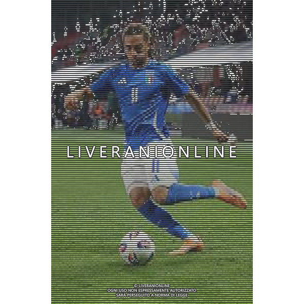 TVRCOR – Nazionale maschile Under 21 – qualificazione Europei U21 – Italia U-21 vs Armenia U-21 - Fase a gironi Gruppo E – Stadio Giovanni Zini Cremona (CR) 14-10-2025 nella foto Luca Koleosho ©TVRCOR Roberta Corradin - AGENZIA ALDO LIVERANI SAS