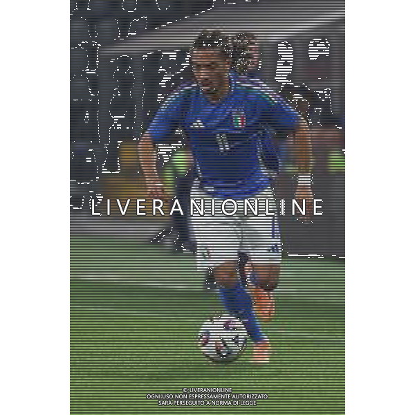 TVRCOR – Nazionale maschile Under 21 – qualificazione Europei U21 – Italia U-21 vs Armenia U-21 - Fase a gironi Gruppo E – Stadio Giovanni Zini Cremona (CR) 14-10-2025 nella foto Luca Koleosho ©TVRCOR Roberta Corradin - AGENZIA ALDO LIVERANI SAS