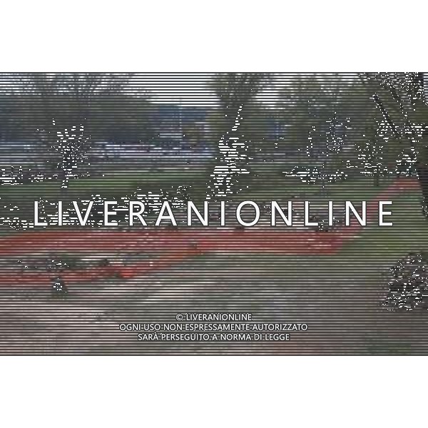IMOLA 15 10 2025 LAVORI SULLA RIVA SUGLI ARGINI DEL FIUME SANTERNO CHE COSTEGGIA L\'AUTODROMO ENZO E DINO FERRARI E TAGLI DEL ALBERI ©SANNA - AGENZIA ALDO LIVERANI SAS