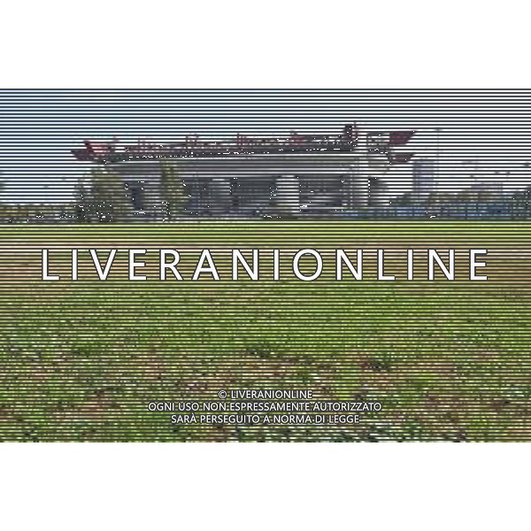 TVRG Stadio Meazza di San Siro Vedute Esterno Milano 16-10-2025 Il Parco dei Capitani dove sorgerà il nuovo stadio e sullo sfondo lo stadio Giuseppe Meazza San Siro foto Roberto Garavaglia/Agenzia Aldo Liverani sas- AGENZIA ALDO LIVERANI SAS