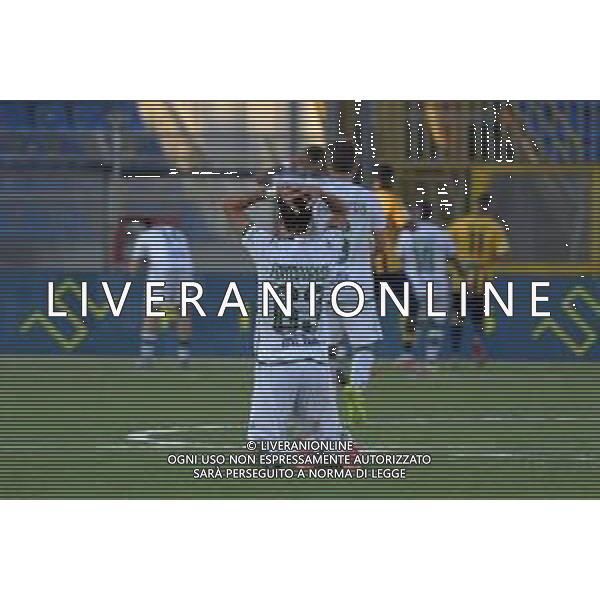 18 10 2025 - Castellammare di Stabia. Stadio Romeo Menti. Serie BKT. Juve Stabia-Avellino Nella foto delusione Alessandro Fontanarosa Foto Giuseppe Cuozzo/Agenzia Liverani- AGENZIA ALDO LIVERANI SAS