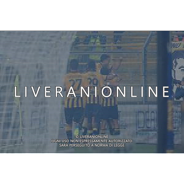18 10 2025 - Castellammare di Stabia. Stadio Romeo Menti. Serie BKT. Juve Stabia-Avellino Nella foto esultanza Marco Bellich dopo gol 2-0 Foto Giuseppe Cuozzo/Agenzia Liverani- AGENZIA ALDO LIVERANI SAS