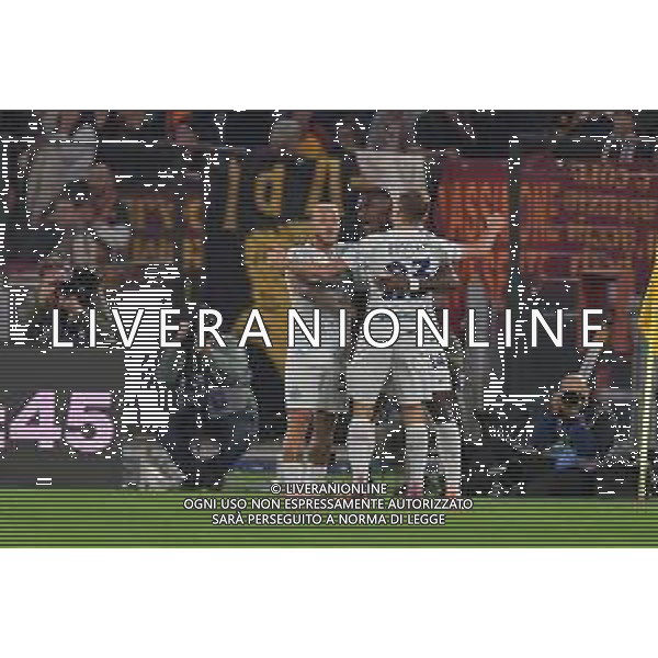 Roma vs Inter Campionato Serie A Enilive - 7 Giornata Stadio Olimpico - Roma 18-10-2025 nella foto Esultanza Inter Foto Federico Gaetano - ag Aldo liverani ©Federico Gaetano - AGENZIA ALDO LIVERANI SAS