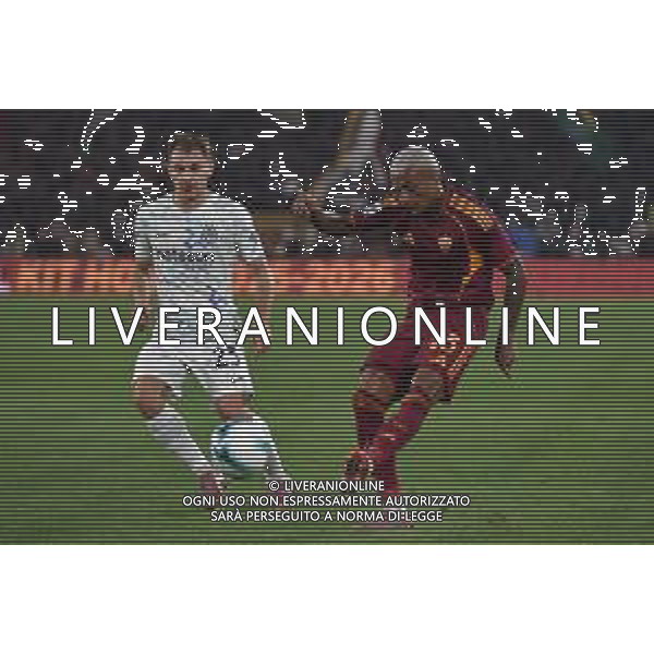 Roma vs Inter Campionato Serie A Enilive - 7 Giornata Stadio Olimpico - Roma 18-10-2025 nella foto Wesley e Barella Foto Federico Gaetano - ag Aldo liverani ©Federico Gaetano - AGENZIA ALDO LIVERANI SAS