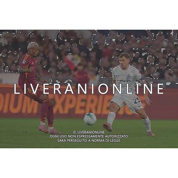 Roma vs Inter Campionato Serie A Enilive - 7 Giornata Stadio Olimpico - Roma 18-10-2025 nella foto Wesley e Barella Foto Federico Gaetano - ag Aldo liverani ©Federico Gaetano - AGENZIA ALDO LIVERANI SAS