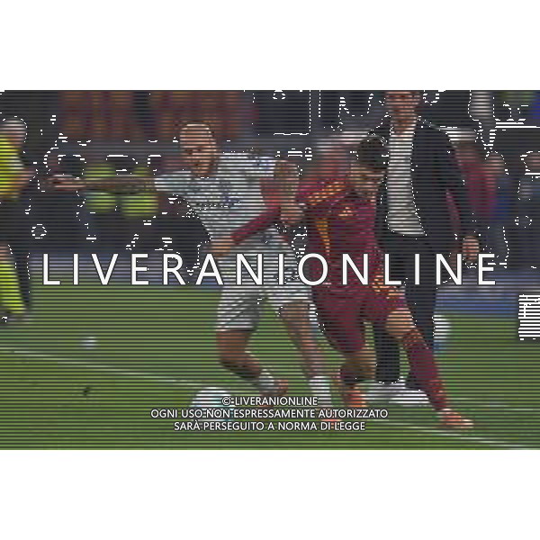 Roma vs Inter Campionato Serie A Enilive - 7 Giornata Stadio Olimpico - Roma 18-10-2025 nella foto Dimarco e Soule’ Foto Federico Gaetano - ag Aldo liverani ©Federico Gaetano - AGENZIA ALDO LIVERANI SAS