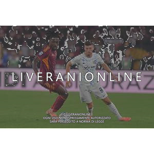Roma vs Inter Campionato Serie A Enilive - 7 Giornata Stadio Olimpico - Roma 18-10-2025 nella foto Kone’ e Sucic Foto Federico Gaetano - ag Aldo liverani ©Federico Gaetano - AGENZIA ALDO LIVERANI SAS