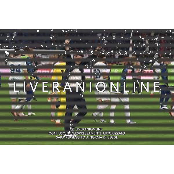 Roma vs Inter Campionato Serie A Enilive - 7 Giornata Stadio Olimpico - Roma 18-10-2025 nella foto Esultanza finale Chivu Foto Federico Gaetano - ag Aldo liverani ©Federico Gaetano - AGENZIA ALDO LIVERANI SAS