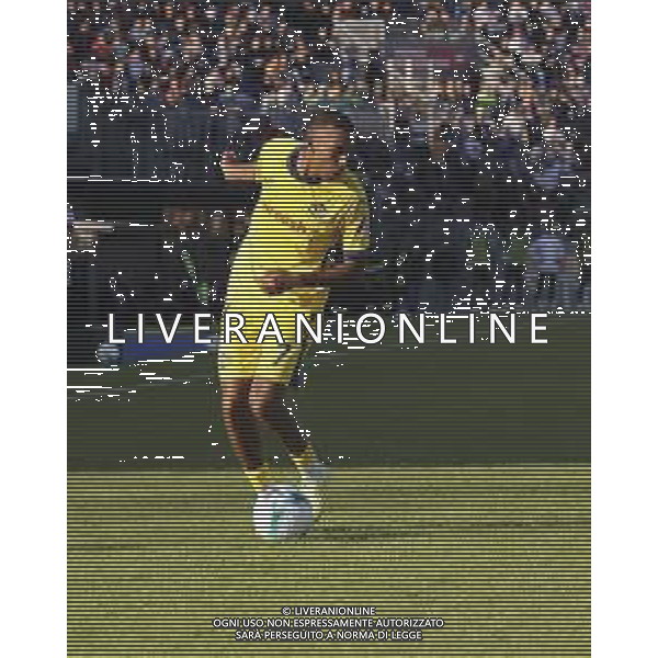 Rafik Belghali of Hellas Verona FC play the ball during Pisa SC vs Hellas Verona FC, 7° Serie A Enilive 2025-26 game at Arena Garibaldi - Romeo Anconetani stadium in Pisa (PI), Italy, on October 18, 2025. (Photo by Davide Casentini) AG ALDO LIVERANI SAS