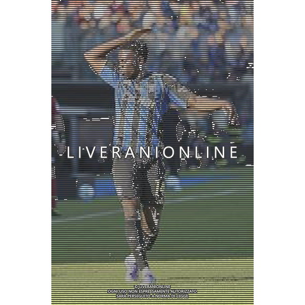 Ebenezer Akinsanmiro of Pisa SC gestures during Pisa SC vs Hellas Verona FC, 7° Serie A Enilive 2025-26 game at Arena Garibaldi - Romeo Anconetani stadium in Pisa (PI), Italy, on October 18, 2025. (Photo by Davide Casentini) AG ALDO LIVERANI SAS