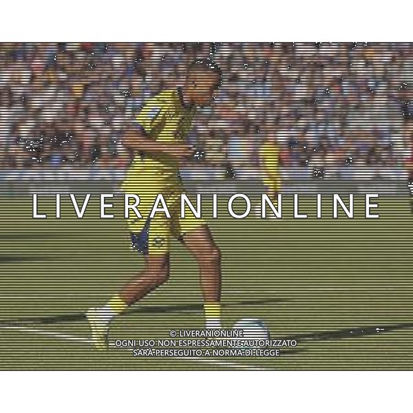 Rafik Belghali of Hellas Verona FC play the ball during Pisa SC vs Hellas Verona FC, 7° Serie A Enilive 2025-26 game at Arena Garibaldi - Romeo Anconetani stadium in Pisa (PI), Italy, on October 18, 2025. (Photo by Davide Casentini) AG ALDO LIVERANI SAS