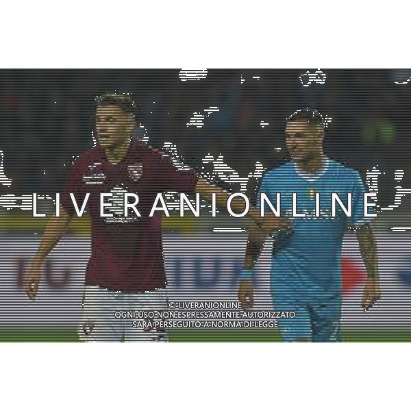 Torino 18.10.25 Stadio Grande Torino @Manuela Viganti/Ag. Aldo Liverani sas Torino vs Napoli Campionato Calcio Serie A Enilive 2025/2026 7a giornata Nella foto: kristjian asllani e matteo politano