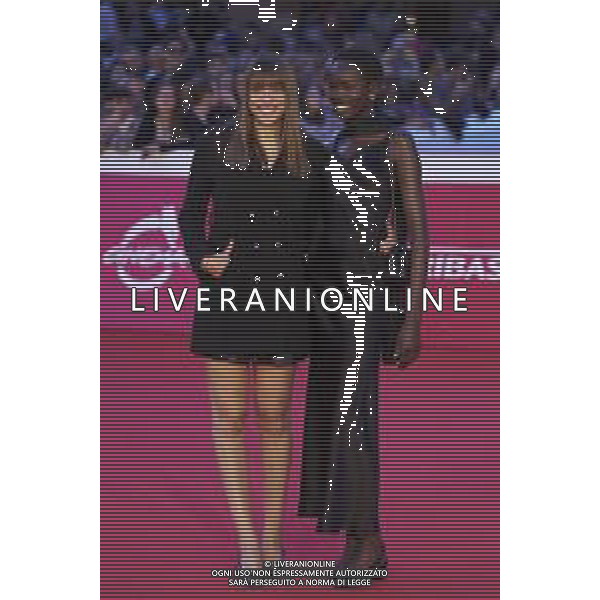 Roma 18 Ottobre 2025 Rome Film Fest 2025 - Red Carpet "COUTURE" con Angelina Jolie Nella foto: Alice Winocour, Anyier Anei Photo Credit: Andrea Bracaglia AG ALDO LIVERANI SAS