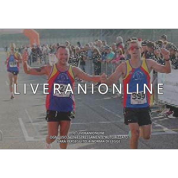 IMOLA 19 10 2025 AUTODROMO ENZO E DINO FERRARI GARA PODISTICA TRE MONTI NELLA FOTO ARRIVO DEGLI IMOLESI FOTO GIANNI SANNA-AG ALDO LIVERANI SAS