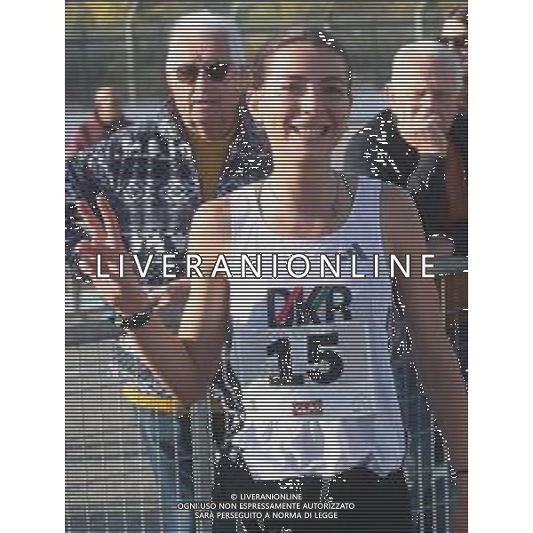 IMOLA 19 10 2025 AUTODROMO ENZO E DINO FERRARI GARA PODISTICA TRE MONTI NELLA FOTO VINCITRICE GIULIA CORDAZZO FOTO GIANNI SANNA-AG ALDO LIVERANI SAS