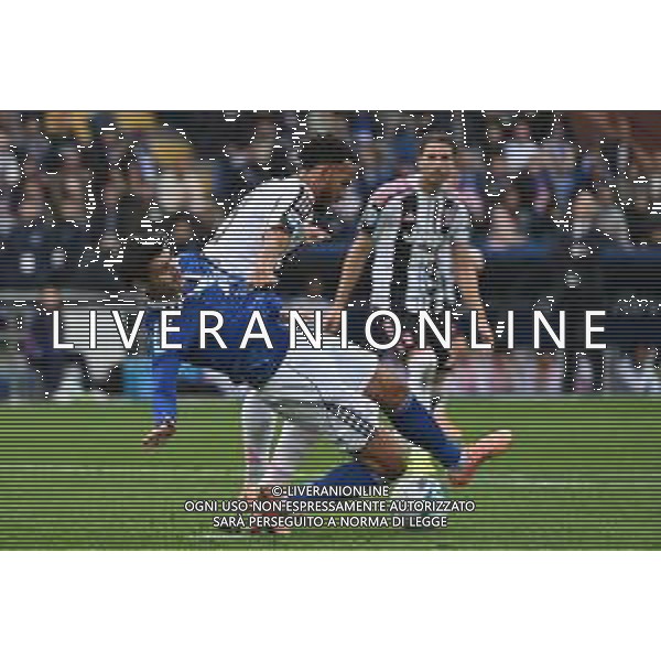 TVRG Como vs Juventus nella foto Alvaro Morata (Como) e Lloyd Kelly (Juventus) Como 19-10-2025 Stadio Giuseppe Sinigaglia Como vs Juventus Campionato Serie A Enilive - 7a giornata foto Roberto Garavaglia/Agenzia Aldo Liverani sas