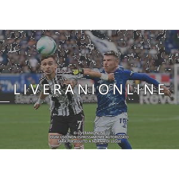 TVRG Como vs Juventus nella foto Francisco Conceicao (Juventus) e Alberto Moreno Perez (Como) Como 19-10-2025 Stadio Giuseppe Sinigaglia Como vs Juventus Campionato Serie A Enilive - 7a giornata foto Roberto Garavaglia/Agenzia Aldo Liverani sas