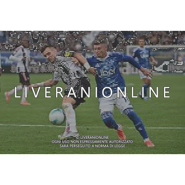 TVRG Como vs Juventus nella foto Francisco Conceicao (Juventus) e Alberto Moreno Perez (Como) Como 19-10-2025 Stadio Giuseppe Sinigaglia Como vs Juventus Campionato Serie A Enilive - 7a giornata foto Roberto Garavaglia/Agenzia Aldo Liverani sas