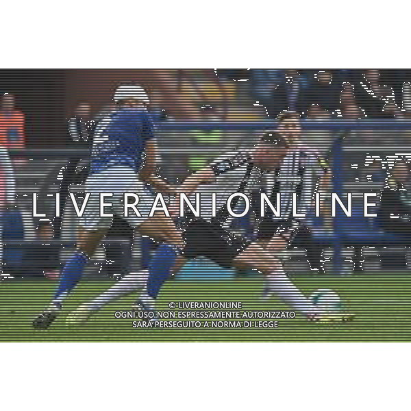 TVRG Como vs Juventus nella foto Marc Oliver Kempf (Como) e Dusan Vlahovic (Juventus) Como 19-10-2025 Stadio Giuseppe Sinigaglia Como vs Juventus Campionato Serie A Enilive - 7a giornata foto Roberto Garavaglia/Agenzia Aldo Liverani sas