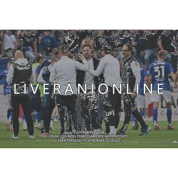 TVRG Como vs Juventus nella foto Cesc Fabregas allenatore Como in campo a fine gara esultanza a fine partita Como 19-10-2025 Stadio Giuseppe Sinigaglia Como vs Juventus Campionato Serie A Enilive - 7a giornata foto Roberto Garavaglia/Agenzia Aldo Liverani sas