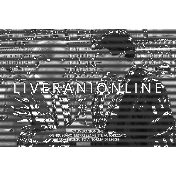 NEG- RETROSPETTIVA GIOVANNI TRAPATTONI ALLENATORE JUVENTUS NELLA FOTO GIOVANNI TRAPATTONI CON ERMINIO FAVALLI NELL’ANNO 1984 - 1985 AG ALDO LIVERANI SAS
