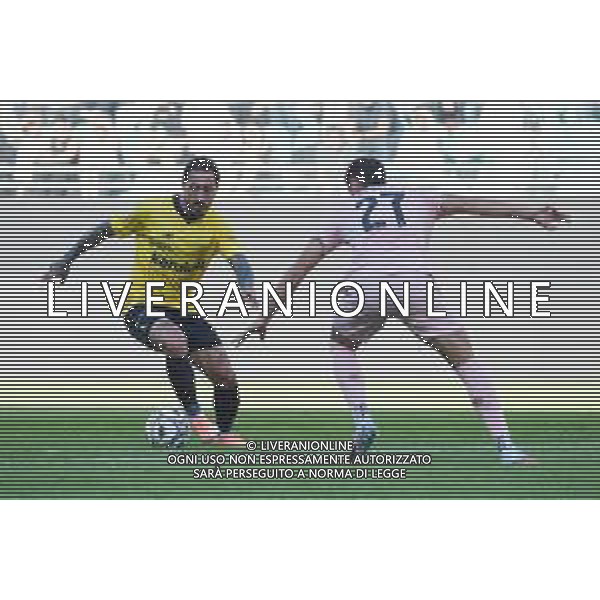 Palermo, Italia, 19 ottobre 2025. Stadio Renzo Barbera, Palermo vs Modena, match valido per il campionato di Serie B 2025/2026. Nella foto: Francesco Di Mariano (Modena) foto fedrico serra-ag aldo liverani sas