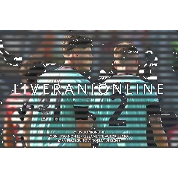 19-10-2025. Cagliari calcio-Bologna F.C. 7° giornta serie A 2025/2026, campionato calcio Italia, stadio Unipol Domus Cagliari. Foto Salvatore Moi/Agenzia Aldo Liverani s.as. Nella foto: Esultanza Gol Bologna in trasferta contro Cagliari allo stadio Unipol Domus. Segna: Emil Holm Bologna ©MOI SALVATORE - AGENZIA ALDO LIVERANI SAS