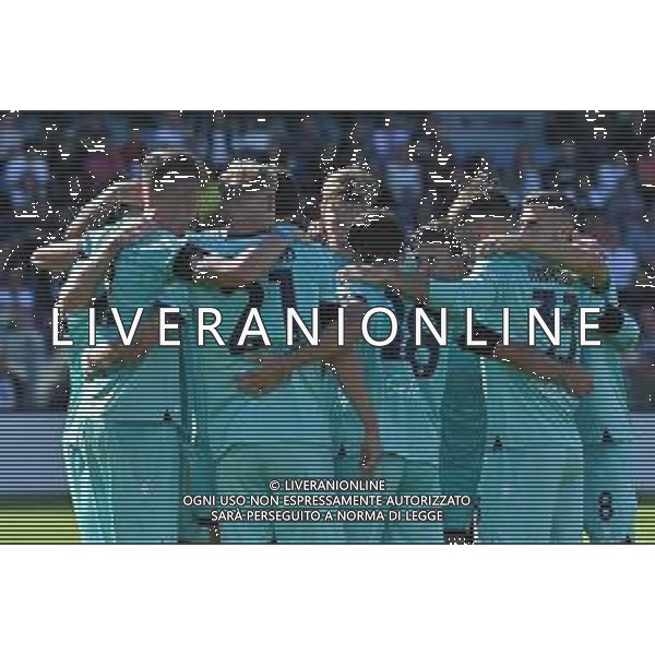 19-10-2025. Cagliari calcio-Bologna F.C. 7° giornta serie A 2025/2026, campionato calcio Italia, stadio Unipol Domus Cagliari. Foto Salvatore Moi/Agenzia Aldo Liverani s.as. Nella foto: Esultanza Gol Bologna in trasferta contro Cagliari allo stadio Unipol Domus. Segna: Emil Holm Bologna ©MOI SALVATORE - AGENZIA ALDO LIVERANI SAS