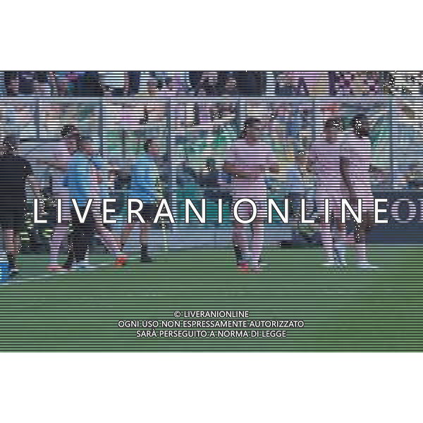 Palermo, Italia, 19 ottobre 2025. Stadio Renzo Barbera, Palermo vs Modena, match valido per il campionato di Serie B 2025/2026. Nella foto: Esultanza Palermo per il gol di Jacopo Segre (Palermo FC) foto fedrico serra-ag aldo liverani sas