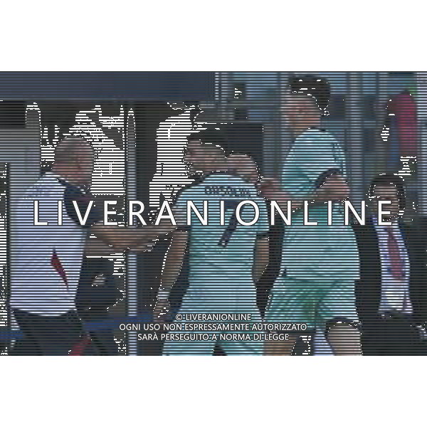 19-10-2025. Cagliari calcio-Bologna F.C. 7° giornta serie A 2025/2026, campionato calcio Italia, stadio Unipol Domus Cagliari. Foto Salvatore Moi/Agenzia Aldo Liverani s.as. Nella foto: Esultanza Gol Bologna in trasferta contro Cagliari allo stadio Unipol Domus. Segna: Riccardo Orsolini Bologna ©MOI SALVATORE - AGENZIA ALDO LIVERANI SAS