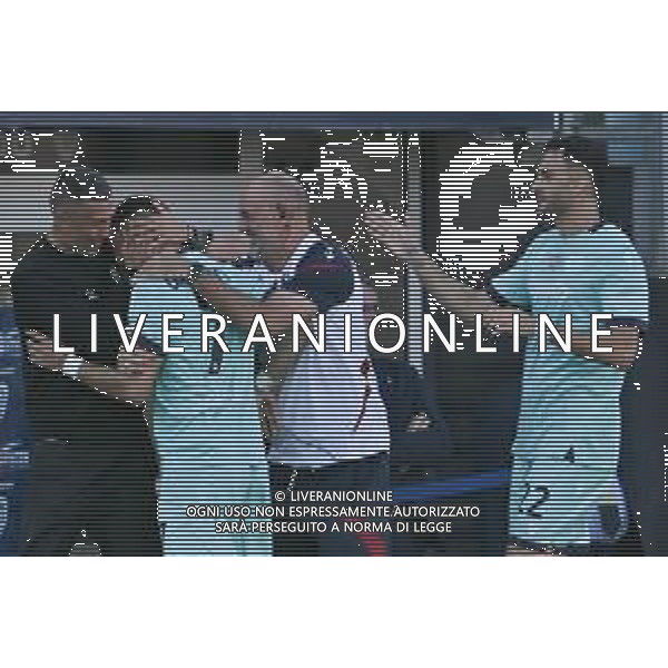 19-10-2025. Cagliari calcio-Bologna F.C. 7° giornta serie A 2025/2026, campionato calcio Italia, stadio Unipol Domus Cagliari. Foto Salvatore Moi/Agenzia Aldo Liverani s.as. Nella foto: Esultanza Gol Bologna in trasferta contro Cagliari allo stadio Unipol Domus. Segna: Riccardo Orsolini Bologna ©MOI SALVATORE - AGENZIA ALDO LIVERANI SAS