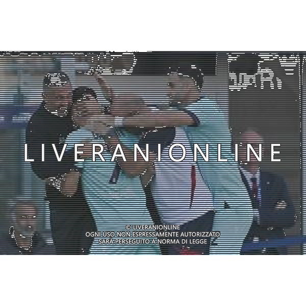 19-10-2025. Cagliari calcio-Bologna F.C. 7° giornta serie A 2025/2026, campionato calcio Italia, stadio Unipol Domus Cagliari. Foto Salvatore Moi/Agenzia Aldo Liverani s.as. Nella foto: Esultanza Gol Bologna in trasferta contro Cagliari allo stadio Unipol Domus. Segna: Riccardo Orsolini Bologna ©MOI SALVATORE - AGENZIA ALDO LIVERANI SAS