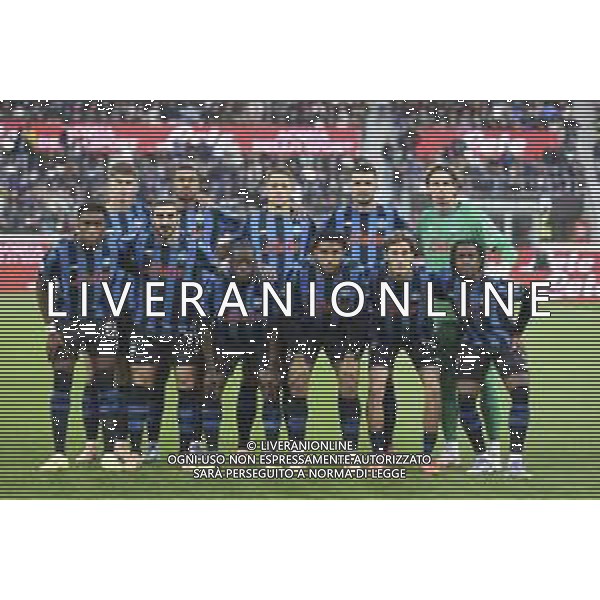 Atalanta BC team photo during Atalanta BC vs SS Lazio, 7° Serie A Enilive 2025-26 game at New Balance arena in Bergamo (BG), Italy, on October 19, 2025. (Photo by Davide Casentini) ag aldo liverani sas