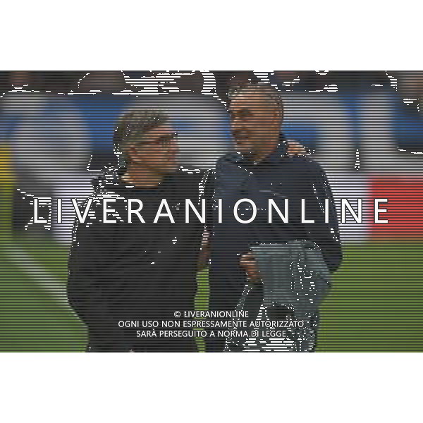19-10-2025 BERGAMO CAMPIONATO DI CALCIO SERIE A ATALANTA-LAZIO nella foto Juric e Sarri Foto Federico Gaetano - ag Aldo liverani