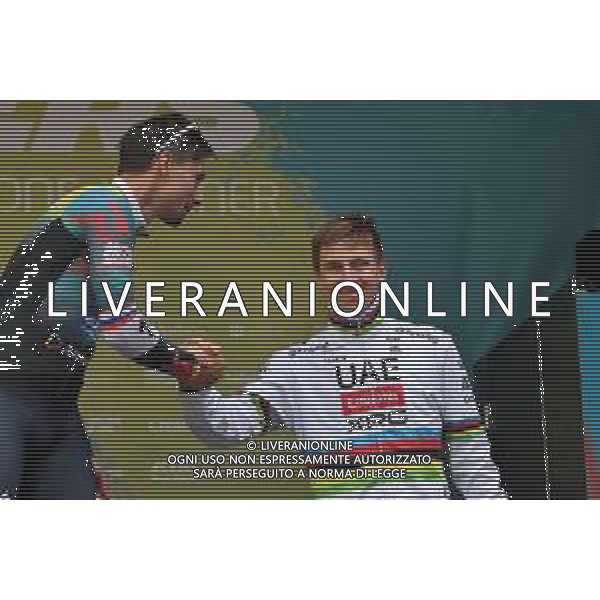 19-10-2025 Andorra Cycling Masters; 2025, Red Bull - Bora Hansgrohe; 2025, Uae Team Emirates - Xrg; Roglic, Primoz; Pogacar, Tadej; Andorra; ©SIROTTI - AGENZIA ALDO LIVERANI SAS