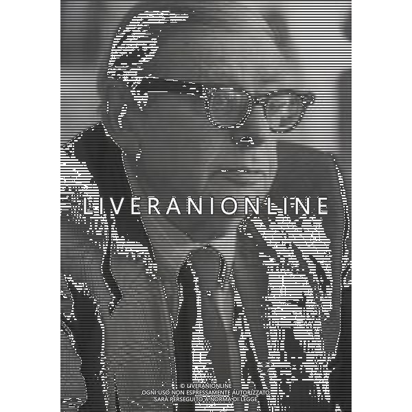 NEG-RETROSPETTIVA UGO STILLE GIORNALISTA NELLA FOTO UGO STILLE A MILANO NELL\'ANNO 1988 AG ALDO LIVERANI SAS